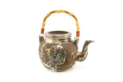 Pewter Dragon Yixing Teapot